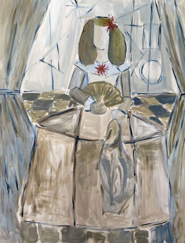MENINA CON ABANICO