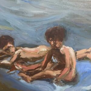 PAREJA DE NIÑOS MIRANDO A SOROLLA